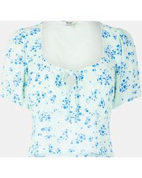 Jack Wills - Jw Keyhole Short-Sleeve Blouse - Lyst