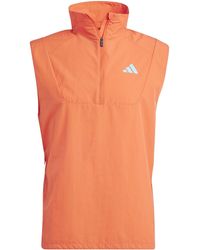 adidas - Adizero Half-Zip Performance Vest - Lyst
