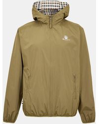 Aquascutum - Reversible Check Hooded Long Sleeve Rain Anorak - Lyst