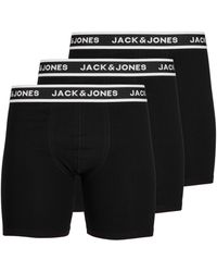 Jack & Jones - Jack 3-Pack Solid Boxer Briefs Plus Size - Lyst