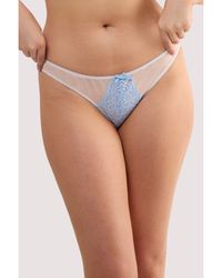 Playful Promises - Stephanie Peach & Lace Brief - Lyst