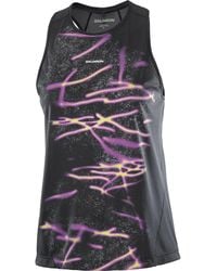 Salomon - Shakeout Core Graphic Tank - Lyst