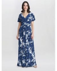 Gina Bacconi - Emily Jersey Maxi A-Line Dress - Lyst