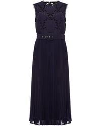 Phase Eight - Amora Lace Bodice Pleated Dress - Lyst