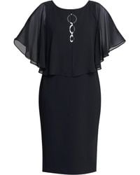 Gina Bacconi - Glennis Chiffon Overlay Dress - Lyst