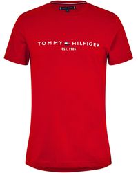 Tommy Hilfiger - Logo Crew Neck T Shirt - Lyst
