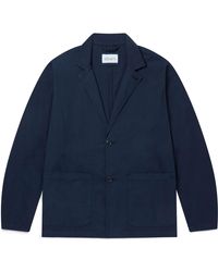 Albam - Poplin Cotton Long Sleeve Blazer - Lyst