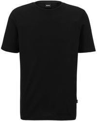 BOSS - Tiburt Bubble Structure Cotton Short Sleeve T-Shirt - Lyst