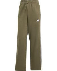 adidas - Essentials Wide Leg Fleece Pant - Lyst