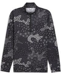 PUMA - Cloudspun Bloom Camo 1/4 Zip T-Shirt - Lyst