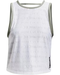 Under Armour - S Run Anywhere Tank Top White L - Lyst