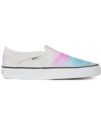 Vans - Asher Slip On Canvas Trainers - Lyst