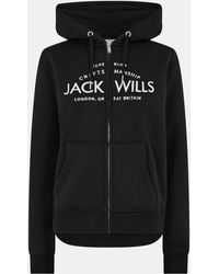 Jack Wills - Hunston Logo Zip Hoodie - Lyst