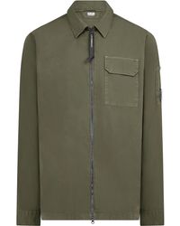 C.P. Company - Gabardine Lens Cotton Long Sleeve Overshirt - Lyst