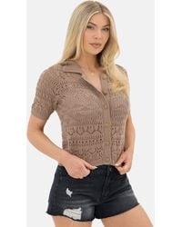 I Saw It First - Crochet Shirt - Lyst