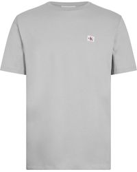 Calvin Klein - Ckj Woven Box Regular Fit T-Shirt - Lyst