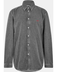 DIESEL - Long-Sleeve Denim Shirt - Lyst
