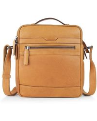 PRIMEHIDE Leather - Crossbody Bag With Top Handle And Shoulder Strap - Lyst