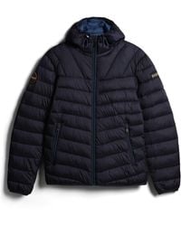 Napapijri - Aerons Water Resistant Hooded Short Puffer Jacket - Lyst