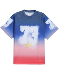 PUMA - Hooptopia Sunset Hoops Jersey Short Sleeve Performance T-Shirt - Lyst