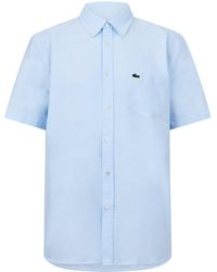 Lacoste - Short Sleeve Oxford Shirt - Lyst