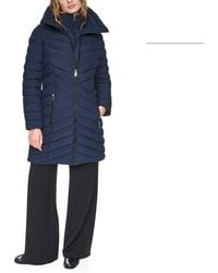 DKNY - Double-Zip Quilted Medium Puffer Jacket - Lyst