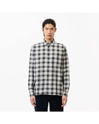 Lacoste - Regular Fit Flannel Shirt - Lyst