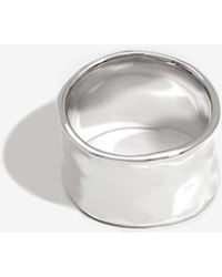 Simply Silver - Sterling 925 Chunky Polished Ring - Lyst