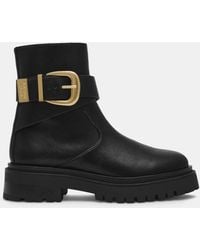 Steve Madden - Lexs Ankle Boots Low Heel Lug Sole - Lyst