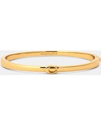 COACH - C Hinge Bangle - Lyst