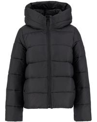 Barbour - Olivios Hooded Long Sleeve Full Zip Short Puffer Jacket - Lyst