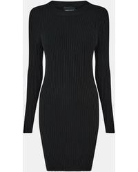 Pieces - Long-Sleeve Knitted Jumper Dress - Lyst