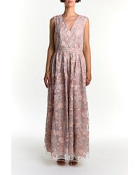 True Decadence - V-Neck Sleeveless Maxi Gown - Lyst