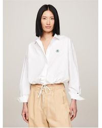 Tommy Hilfiger - Tommy Tie Blouse Ld43 - Lyst