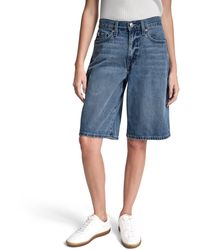 DKNY - Jeans Mid Rise Relaxed Bermuda Denim Short - Lyst