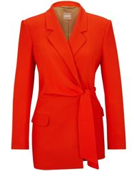 BOSS - Jawana Tailored Tie Blazer - Lyst