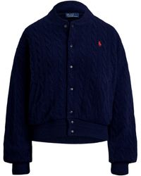 Polo Ralph Lauren - American Style Ribbed Trim Bomber Jacket - Lyst