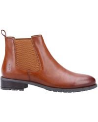 Hush Puppies - Sammie Chelsea Leather Flat Ankle Boots - Lyst