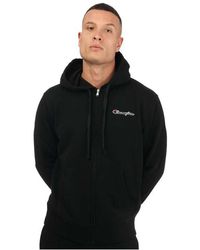 Champion - Small Embroidered Script Logo Zip Hoody - Lyst