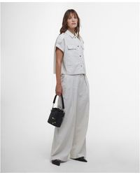 Barbour - Riley Wide-Leg Trousers - Lyst