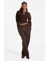 Mars the Label - Button-Up Ribbed Knit Joggers - Lyst