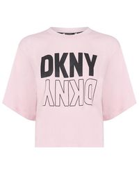 DKNY - Reflect Cropped T Shirt - Lyst