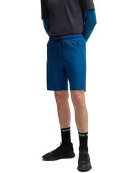 BOSS - Headlo Active Fleece Jogger Shorts - Lyst