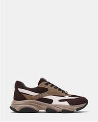 Steve Madden - Front Row Suede Lace-Up Chunky Trainers - Lyst