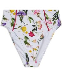 Ted Baker - Rosaby High Waisted Floral Bikini Bottoms - Lyst