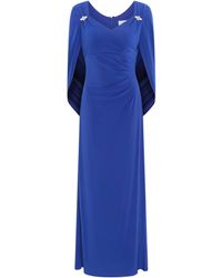 Gina Bacconi - Jenna Draped Back Shoulder Maxi Dress - Lyst