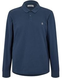 Original Penguin - Cotton Long Sleeve Polo Shirt - Lyst