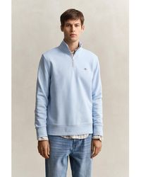 GANT - Shield Half-Zip Sweatshirt - Lyst