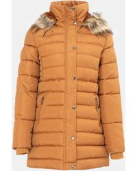 I Saw It First - Isif Detachable Hood Sherpa Lined Knee Length Parka - Lyst