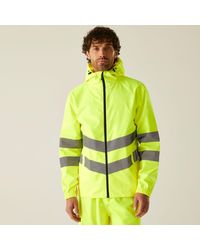 Regatta - Hi-Vis Pro Waterproof Reflective Packaway Wo - Lyst